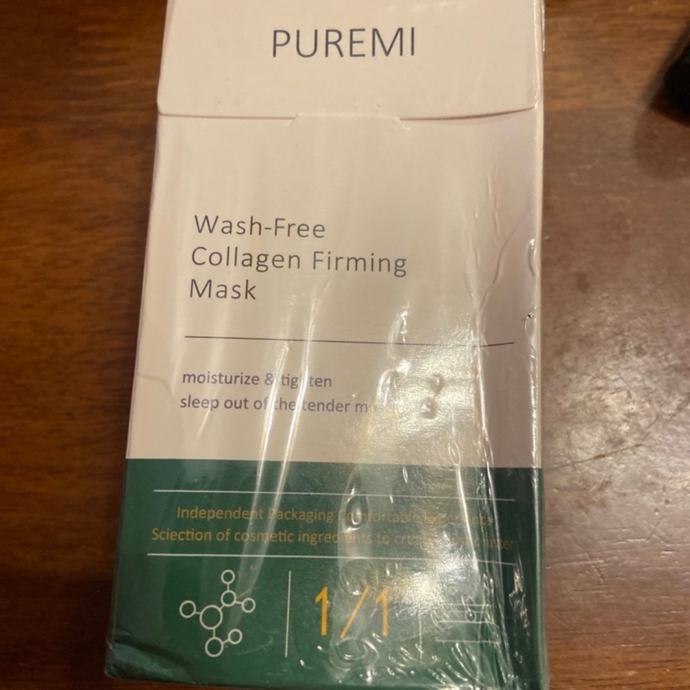 Brand new Puremi wash free collagen masks